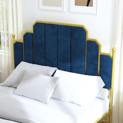 16pcs Queen Size Upholstered Bed Frame, Metal Bed Frame with Linen Fabric Headboard, Under Bed Storage, No Box Spring Required (Pallet) 16pcs Queen Size Upholstered Bed Frame, Metal Bed Frame with Linen Fabric Headboard, Under Bed Storage, No Box Spring Required (Pallet)
